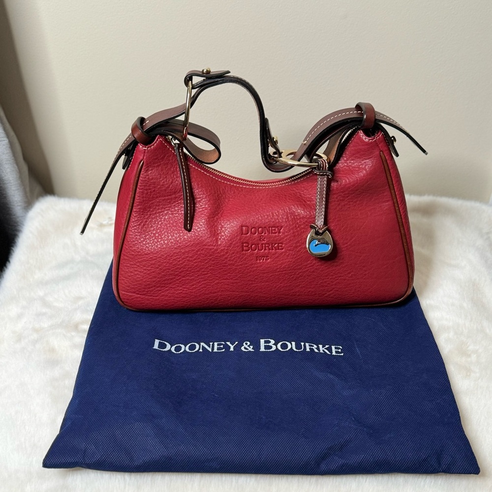 SOLD- Dooney & Bourke Red Hobo Bag